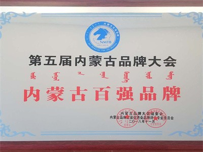 2018第五屆百強品牌牌匾